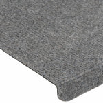 Selvklebende Trappematter 15 Stk 65X24,5X3,5 Cm Grå
