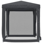 Festtelt Med 4 Sidevegger Av Netting Antrasitt 2X2 M Hdpe