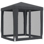 Festtelt Med 4 Sidevegger Av Netting Antrasitt 2X2 M Hdpe