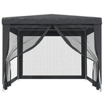 Festtelt Med 4 Sidevegger Av Netting Antrasitt 3X4 M Hdpe