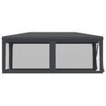 Festtelt Med 6 Sidevegger Av Netting Antrasitt 3X6 M Hdpe