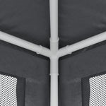 Festtelt Med 6 Sidevegger Av Netting Antrasitt 3X6 M Hdpe