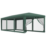Festtelt Med 8 Sidevegger Av Netting Grønn 3X9 M Hdpe