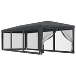 Festtelt Med 8 Sidevegger Av Netting Antrasitt 3X9 M Hdpe