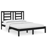 Sengeramme Svart Heltre Furu 140X190 Cm