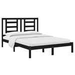 Sengeramme Svart Heltre Furu 140X190 Cm