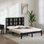 Sengeramme Svart Heltre Furu 140X190 Cm