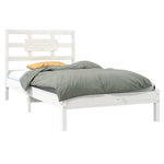 Sengeramme Hvit Heltre 90X200 Cm