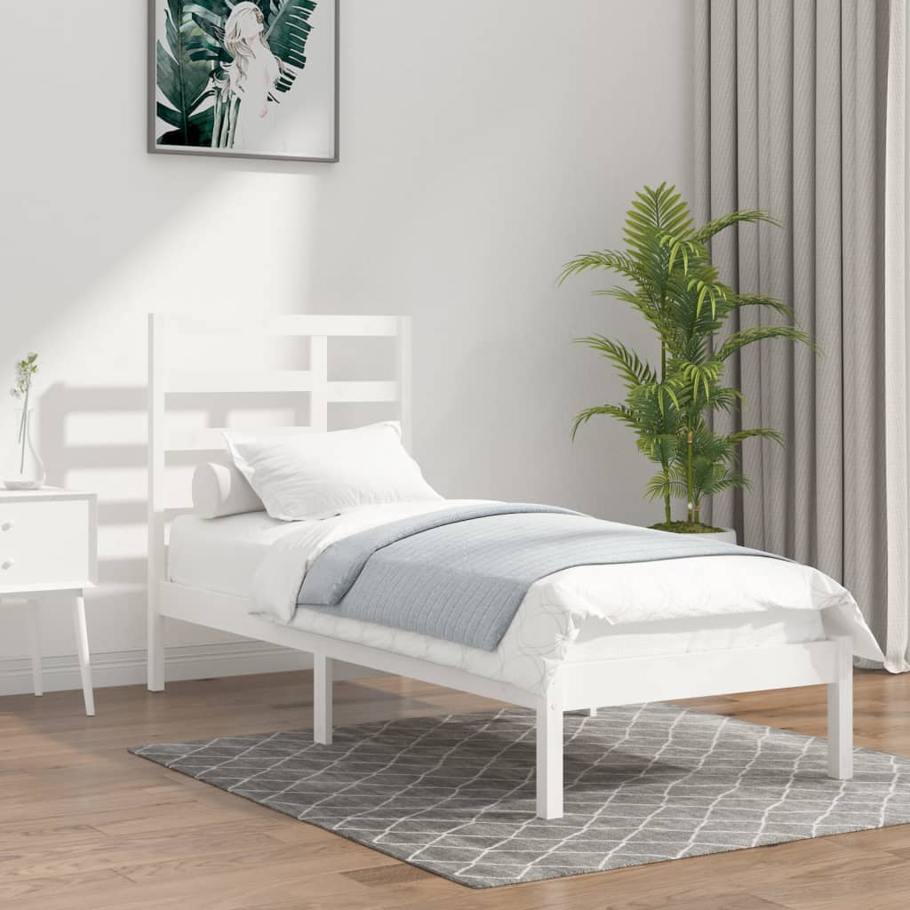 Sengeramme Hvit Heltre 90X200 Cm