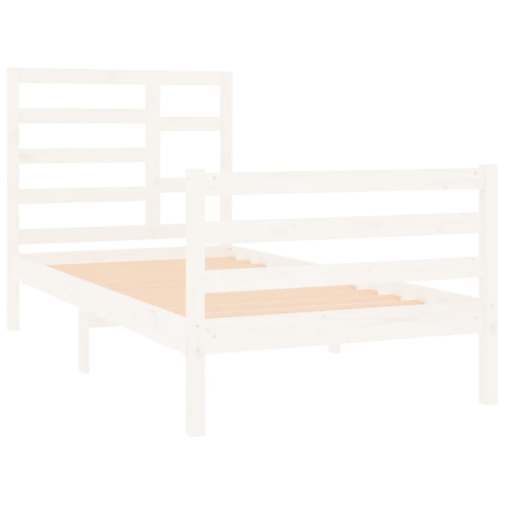 Sengeramme Hvit Heltre 90X190 Cm Single