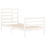 Sengeramme Hvit Heltre 90X200 Cm
