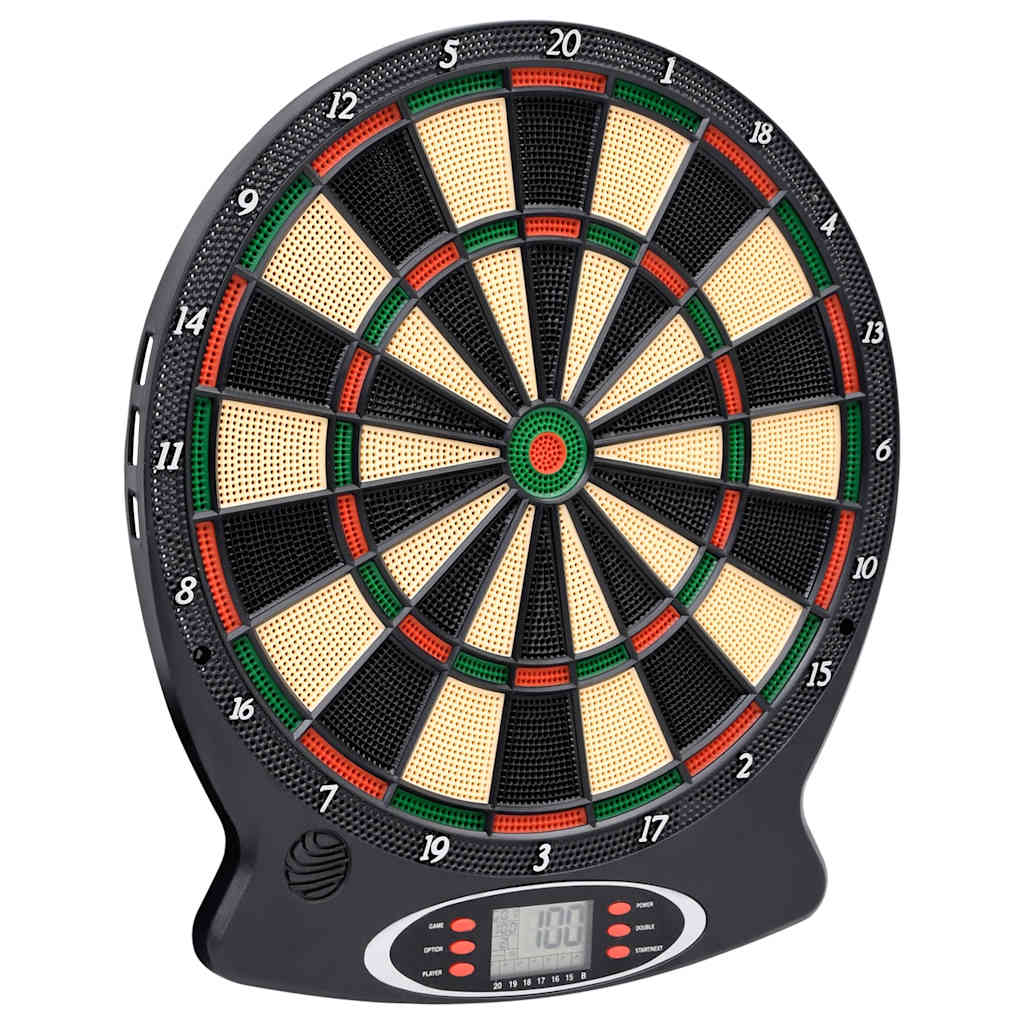 Elektronisk Dartskive Med Piler Svart Polypropylen