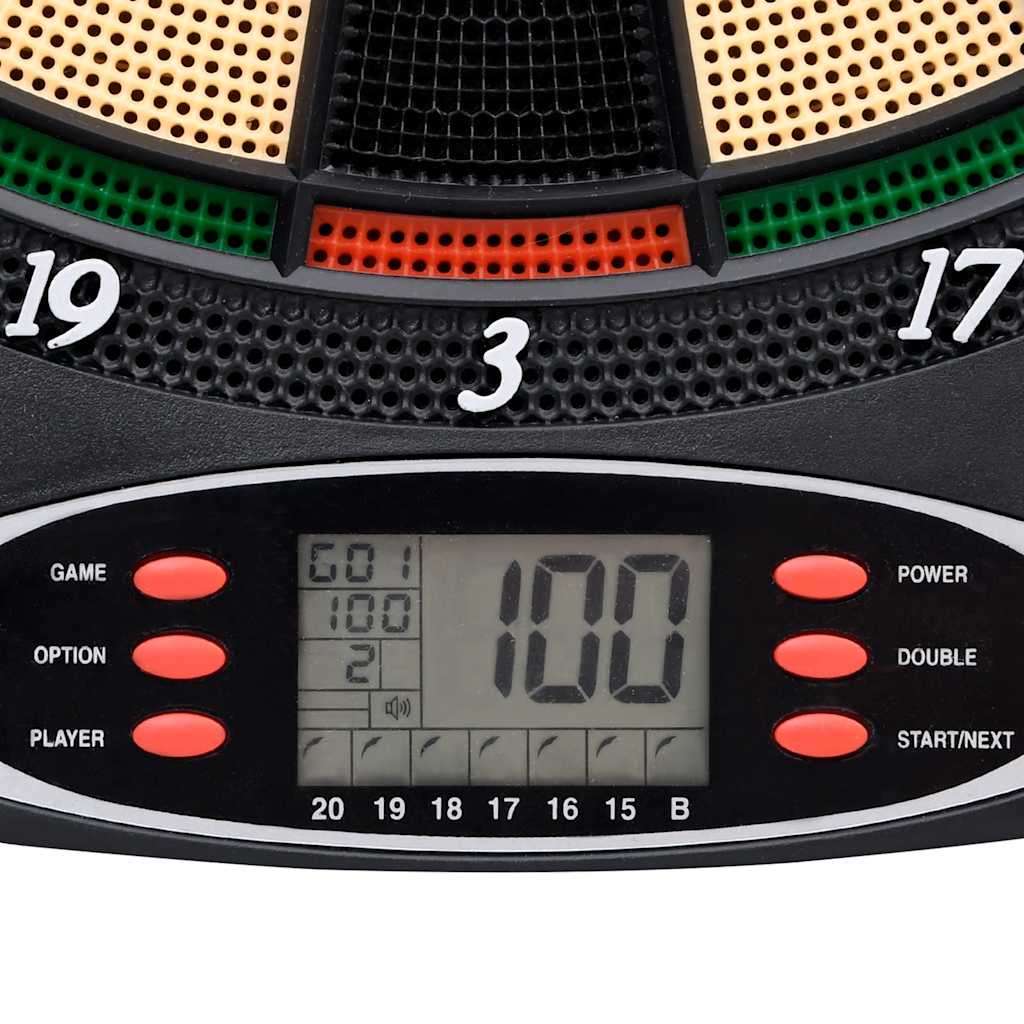 Elektronisk Dartskive Med Piler Svart Polypropylen