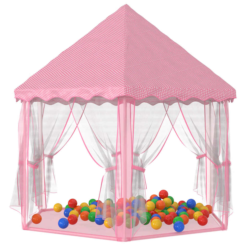 Prinsessetelt Med 250 Baller Rosa 133X140 Cm