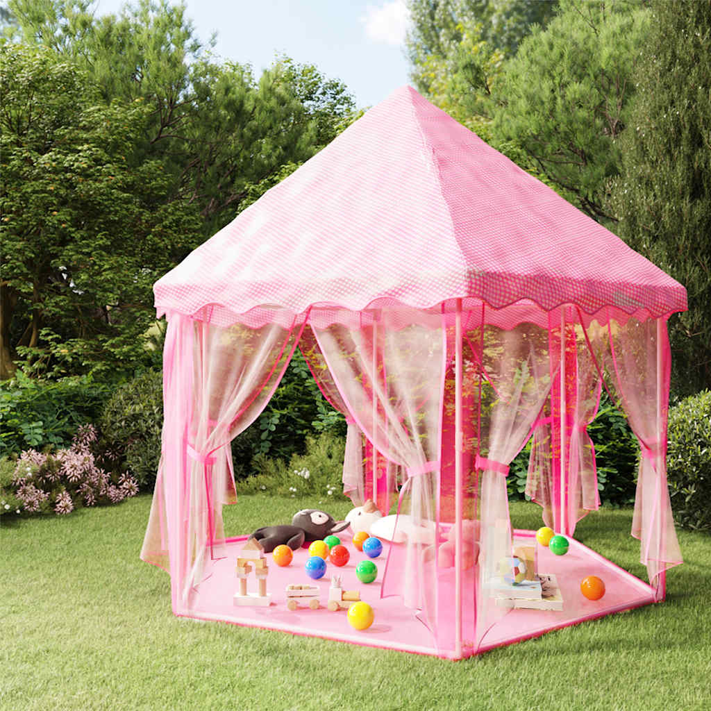Prinsessetelt Med 250 Baller Rosa 133X140 Cm