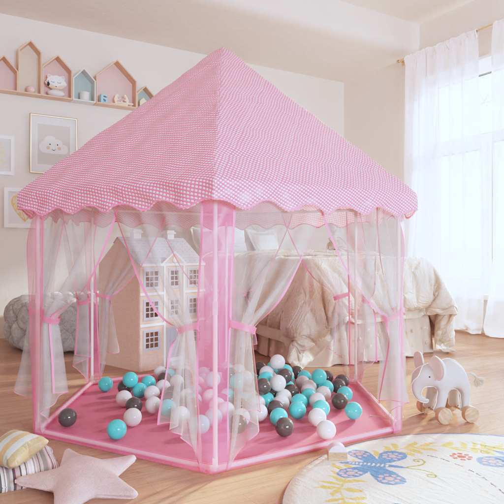 Prinsessetelt Med 250 Baller Rosa 133X140 Cm