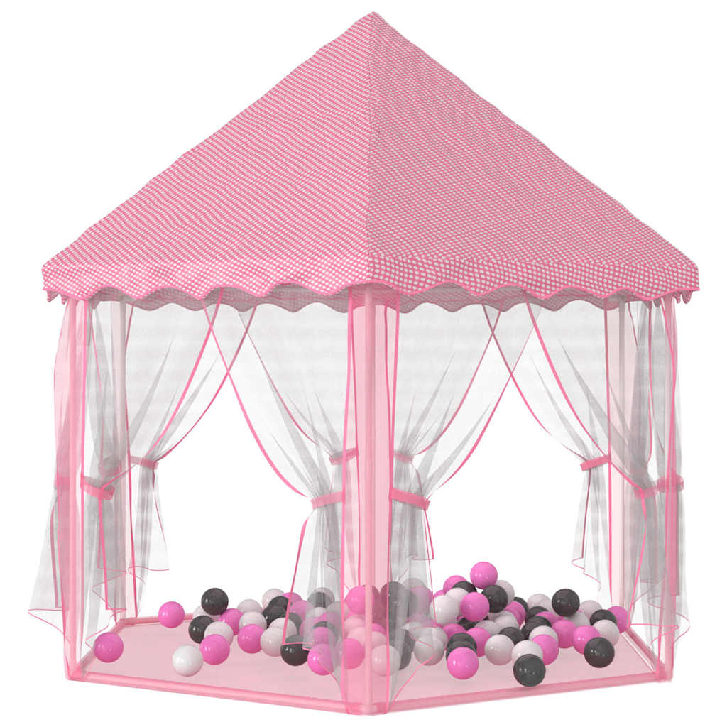 Prinsessetelt Med 250 Baller Rosa 133X140 Cm