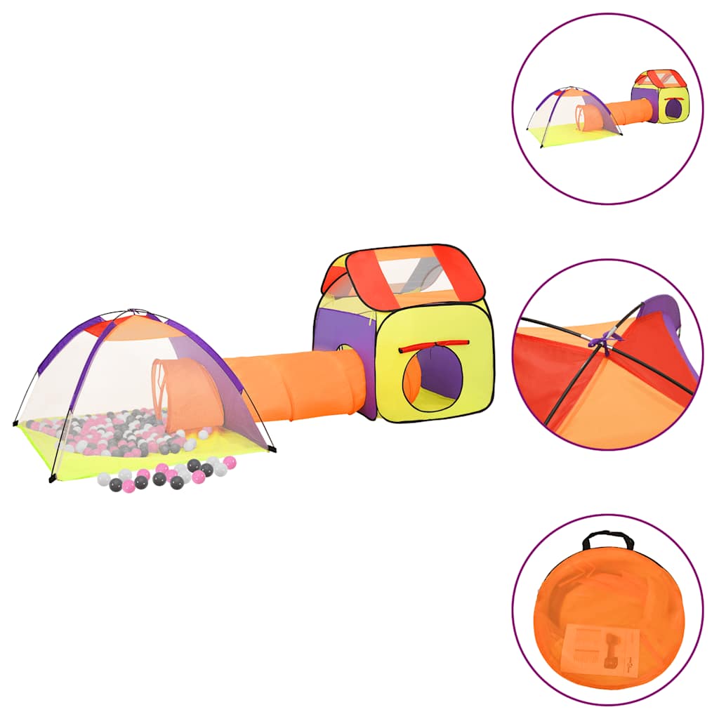 Leketelt For Barn Med 250 Baller Flerfarget 338X123X111 Cm