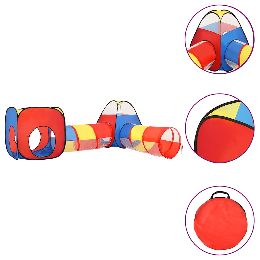 Leketelt For Barn Med 250 Baller Flerfarget 190X264X90 Cm