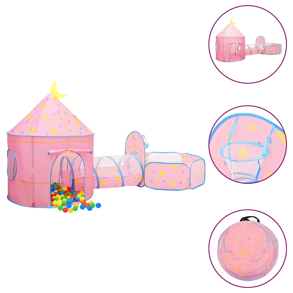 Leketelt Med 250 Baller Rosa 301X120X128 Cm