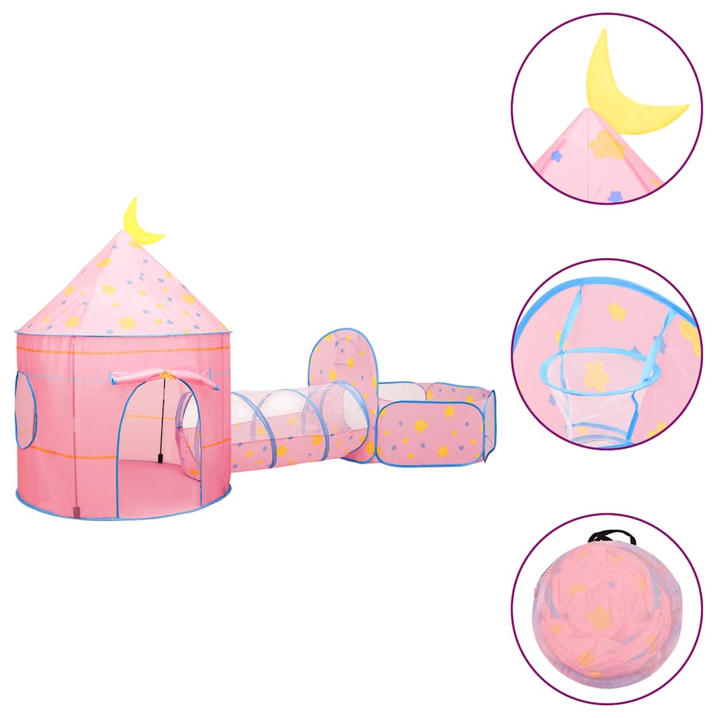 Leketelt Med 250 Baller Rosa 301X120X128 Cm