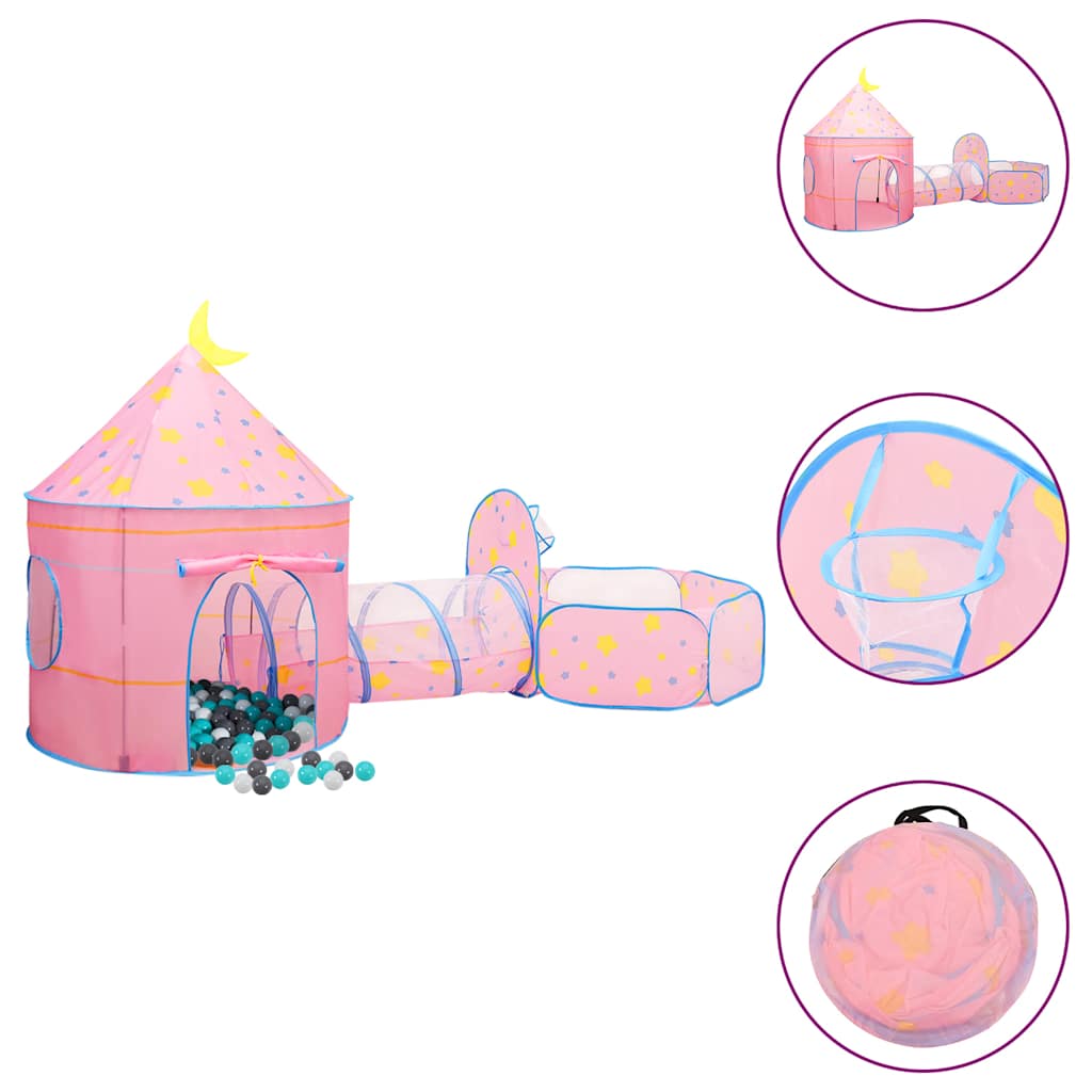 Leketelt Med 250 Baller Rosa 301X120X128 Cm