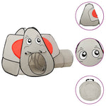 Leketelt For Barn Elefant Med 250 Baller Grå 174X86X101 Cm