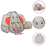 Leketelt For Barn Elefant Med 250 Baller Grå 174X86X101 Cm