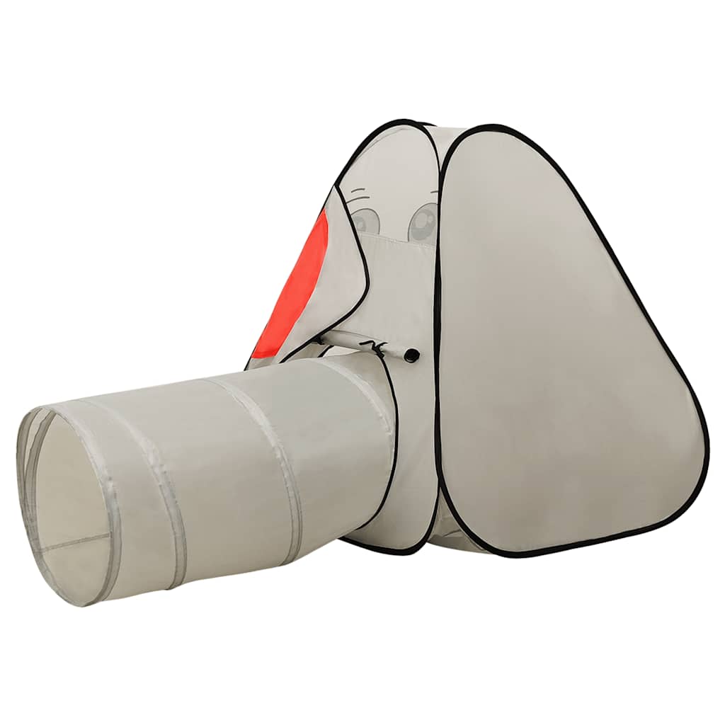 Leketelt For Barn Elefant Med 250 Baller Grå 174X86X101 Cm