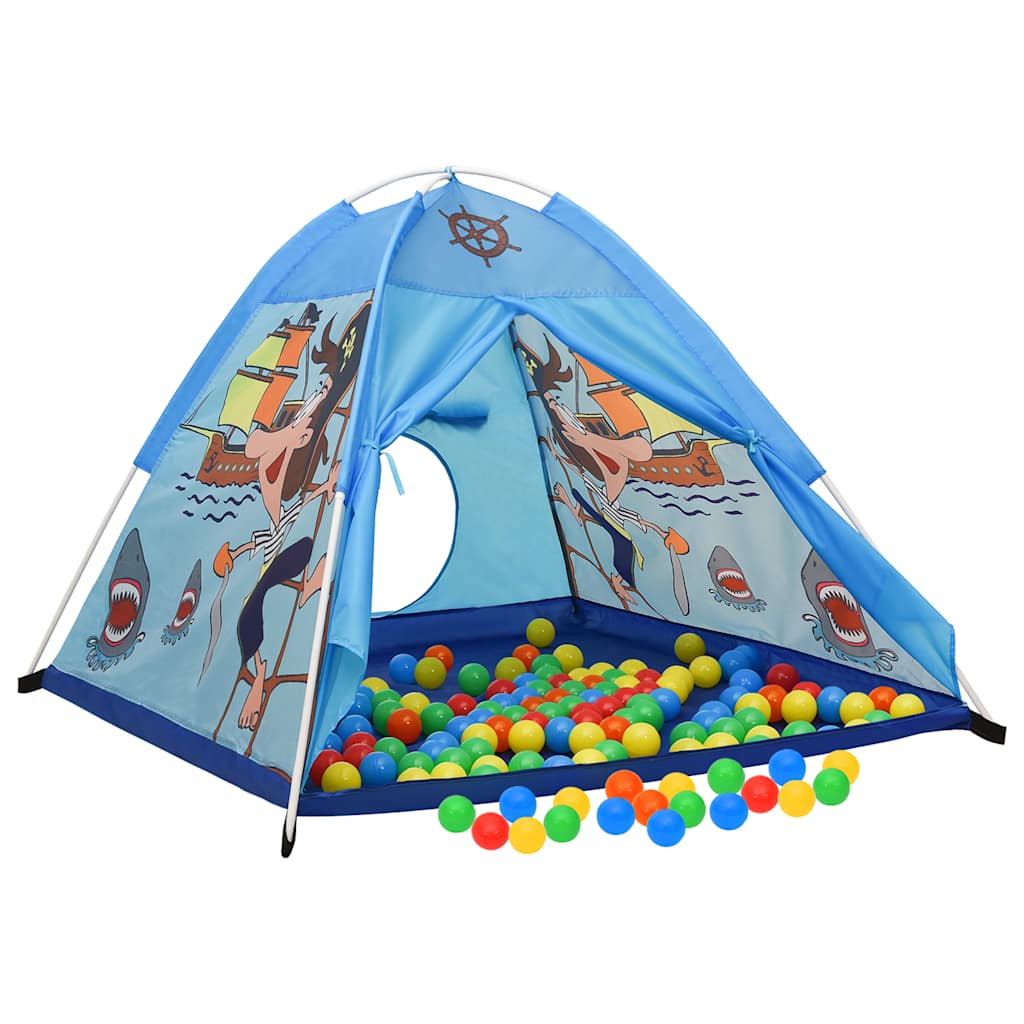Leketelt Med 250 Baller Blå 120X120X90 Cm