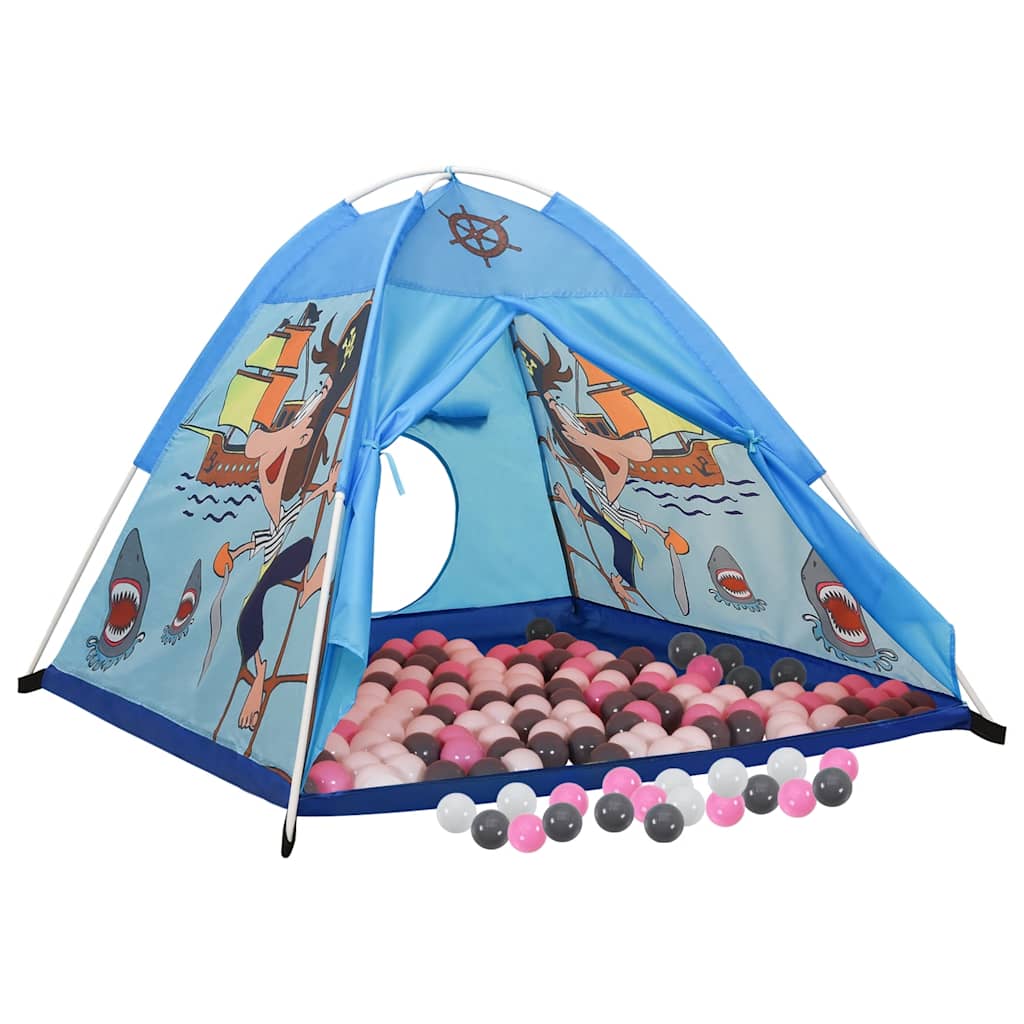 Leketelt Med 250 Baller Blå 120X120X90 Cm