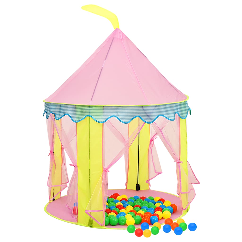 Leketelt Med 250 Baller Rosa 100X100X127 Cm