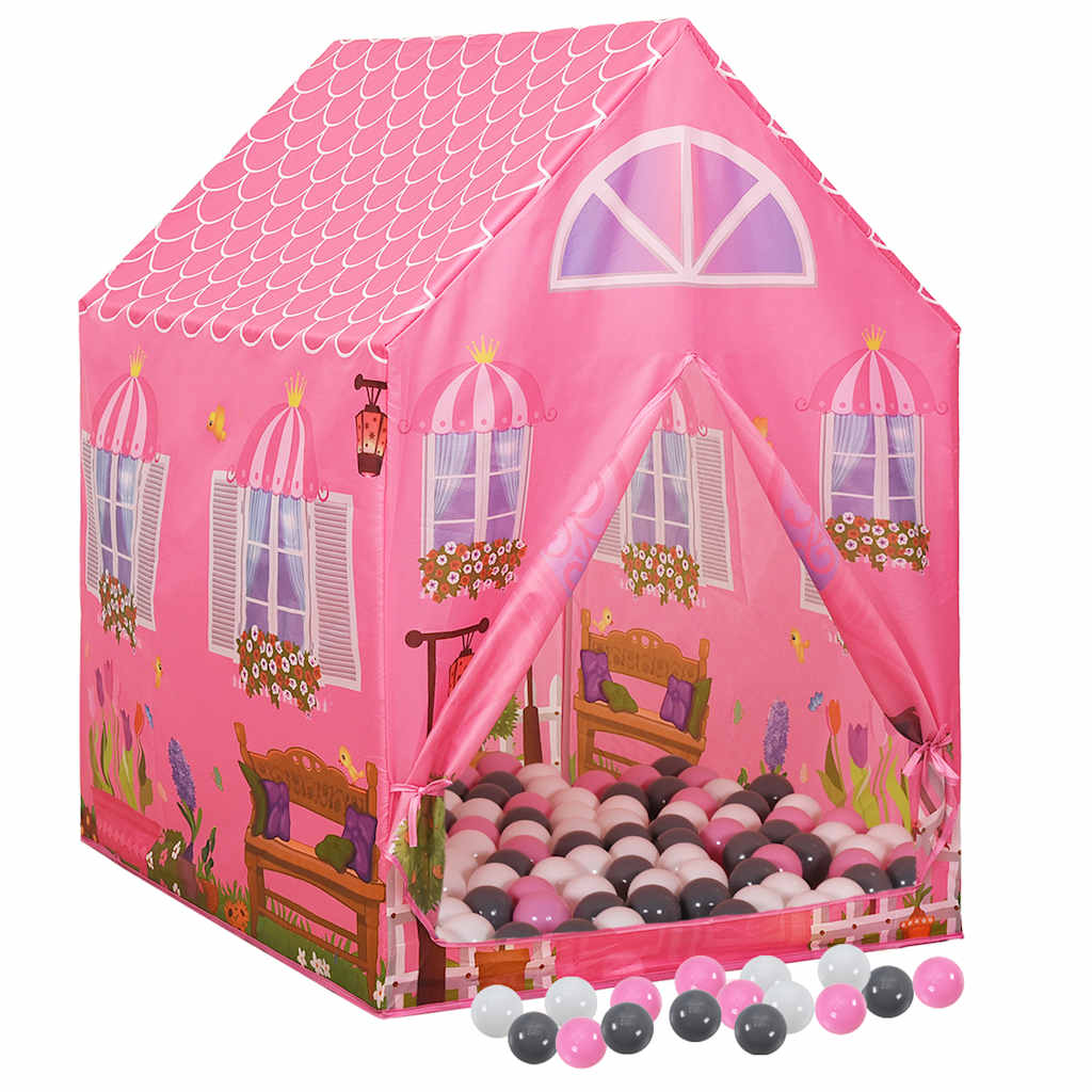 Leketelt Med 250 Baller Rosa 69X94X104 Cm