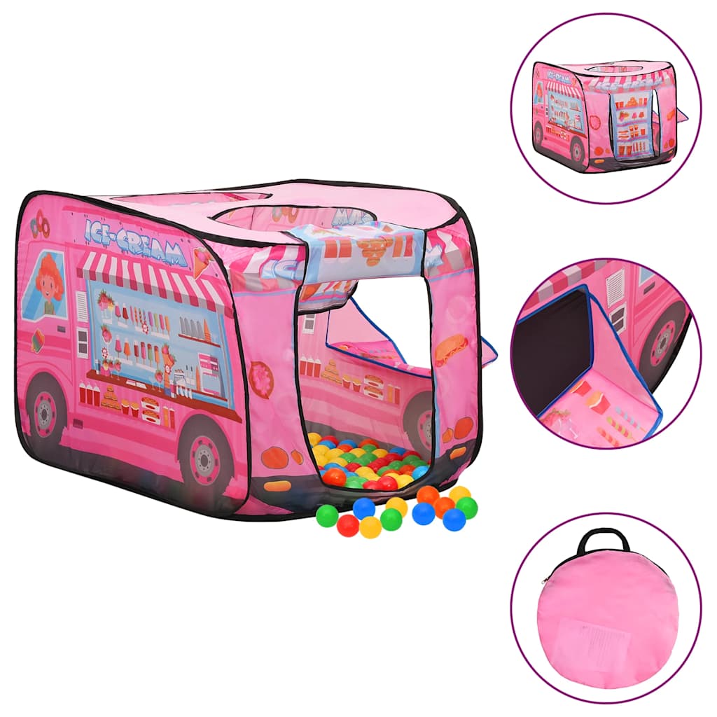 Leketelt Med 250 Baller Rosa 70X112X70 Cm