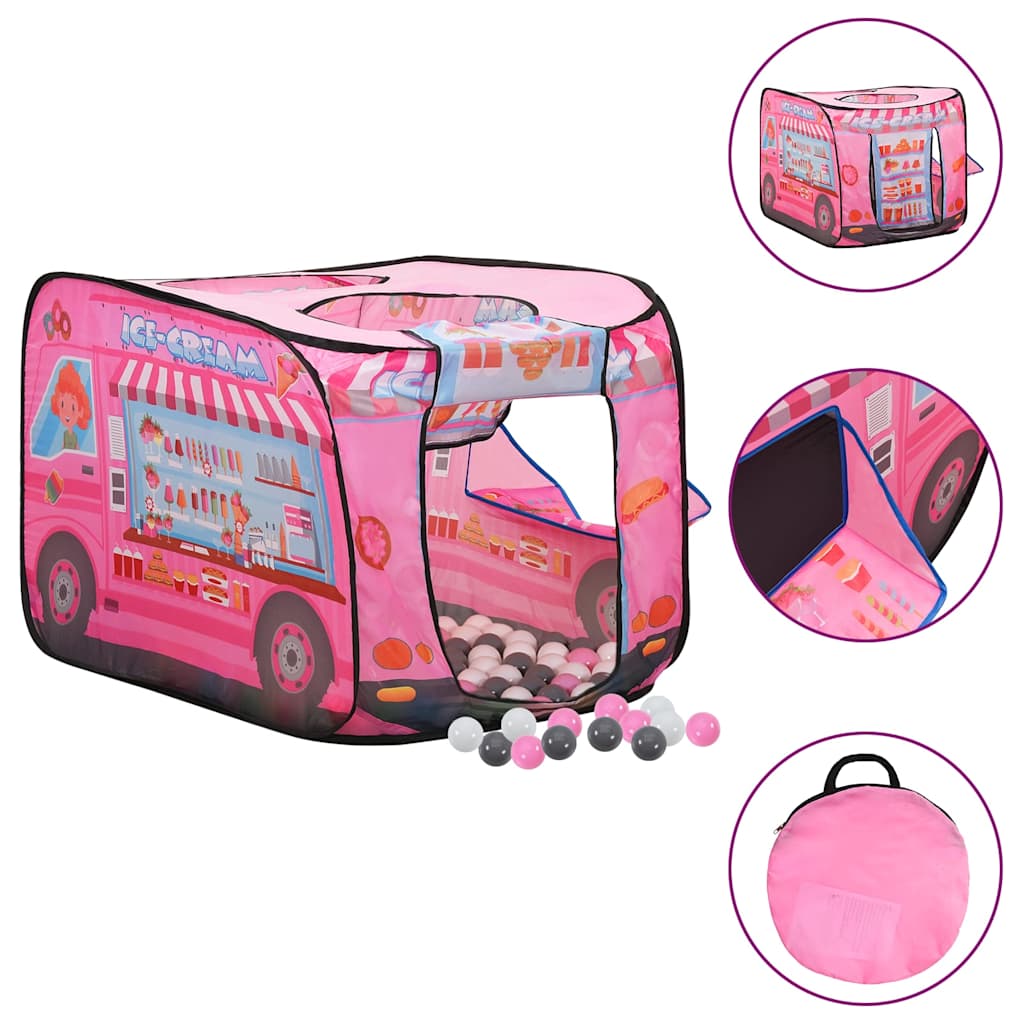 Leketelt Med 250 Baller Rosa 70X112X70 Cm