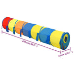 Leketunnel For Barn Med 250 Baller Flerfarget 245 Cm Polyester