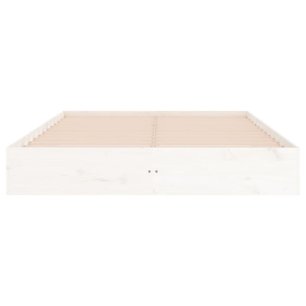 Sengeramme Hvit Heltre 200X200 Cm