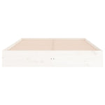 Sengeramme Hvit Heltre 200X200 Cm