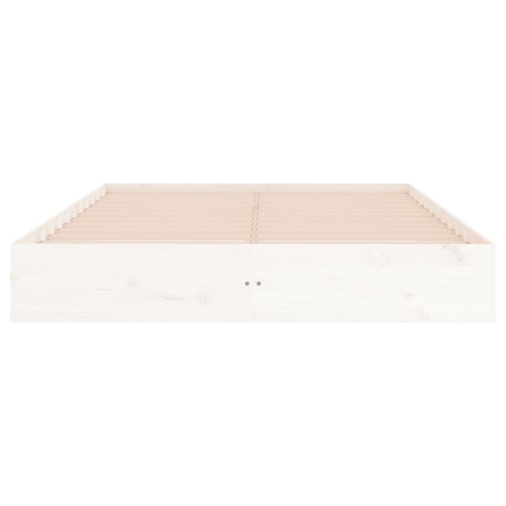 Sengeramme Hvit Heltre 150X200 Cm King Size