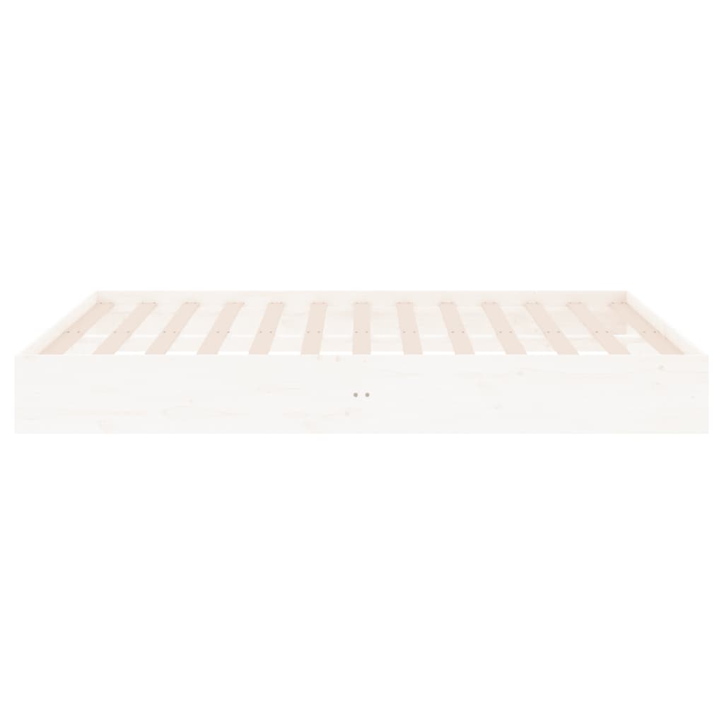 Sengeramme Hvit Heltre 150X200 Cm King Size