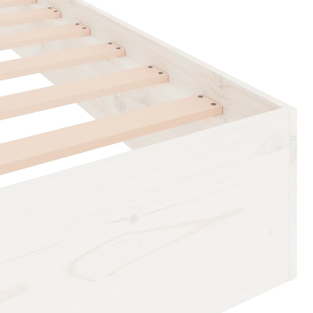 Sengeramme Hvit Heltre 150X200 Cm King Size