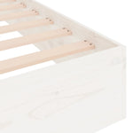 Sengeramme Hvit Heltre 150X200 Cm King Size