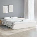 Sengeramme Hvit Heltre 150X200 Cm King Size