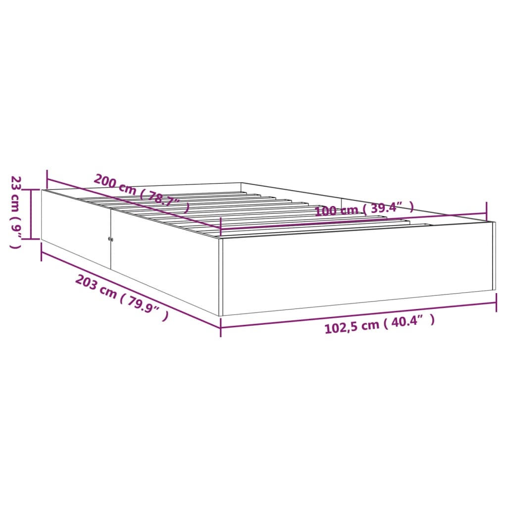 Sengeramme Heltre 100X200 Cm