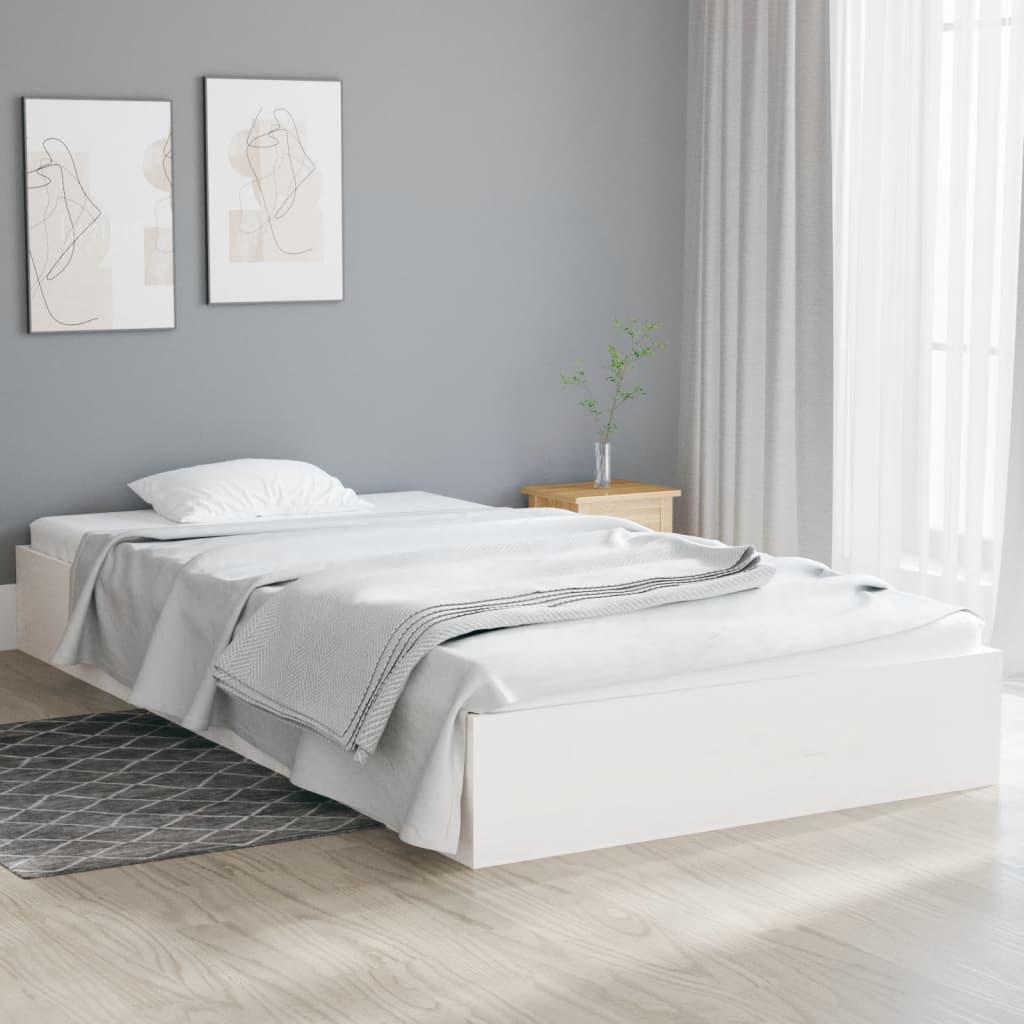 Sengeramme Hvit Heltre 100X200 Cm