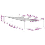 Sengeramme Heltre 75X190 Cm