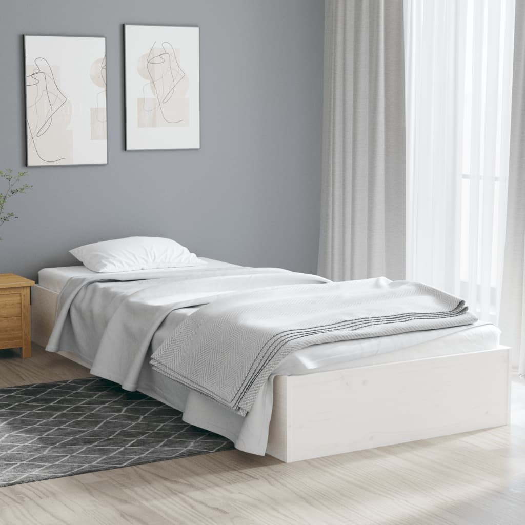 Sengeramme Hvit Heltre 75X190 Cm Small Single