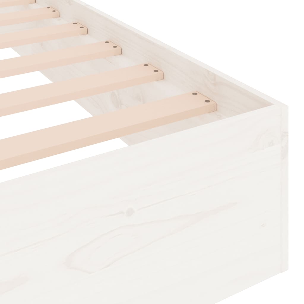 Sengeramme Hvit Heltre 120X190 Cm Small Double