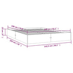Sengeramme Hvit Heltre 140X190 Cm