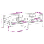 Dagseng Hvit Heltre Furu 90X200 Cm